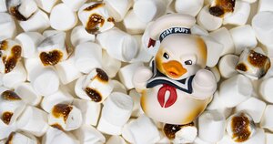 Enjoy the Smell of Marshmallows with the New Burnt Stay Puft TUBBZ Duck from Numskull