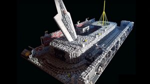 Epic 50,000 Piece LEGO STAR WARS Death Star Trench Run Diorama