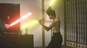 Epic Fan Video Combines STAR WARS and Bruce Lee Wielding Lightsaber Nunchucks!