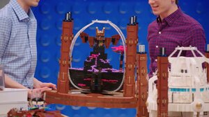 Exclusive: Caleb & Jacob Practice Flipping Half Their Build in Clip for the LEGO MASTERS Finale