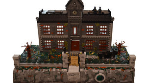 Fan-Made LEGO Build of Arkham Asylum Features 18,000 Pieces