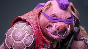 Fan Made TEENAGE MUTANT NINJA TURTLES Bebop Art and Animation Created by Viktor Berendeev 