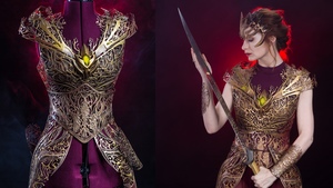 Felicia Day Models Insanely Cool 3D Printed Armor