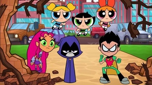 First Look at THE POWERPUFF GIRLS vs. TEEN TITANS in Upcoming Crossover Episode