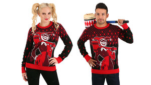 Get a Head Start on Your Christmas Sweater Game This Year with the New Harley Quinn Sweater