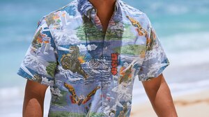 Get Ready for Days at the Beach in New GODZILLA Hawaiian Shirts