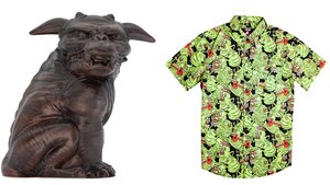 GHOSTBUSTERS Themed Gear Including Shirts, Cardigans, and Terror Dog Ceramic Mugs