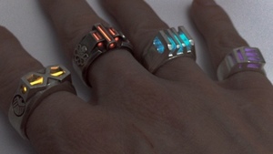 Glowing Infinity Stone Rings Inspired by Thanos’ Infinity Gauntlet