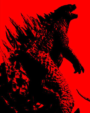 GODZILLA — High Contrast Punk Rock Poster