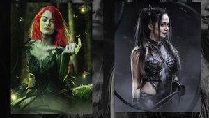 GOTHAM CITY SIRENS Fan Art Shows Emma Stone as Poison Ivy and Eliza Dushku as Catwoman