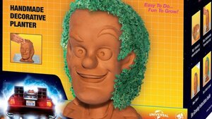 Great Scott! It's a BACK TO THE FUTURE-Themed Doc Brown Chia Pet!