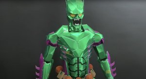 Green Goblin, Deadpool, and Iron Man Figures Made Out of Soda Cans