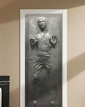 Han Solo in Carbonite Door Decal