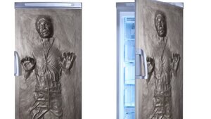 Han Solo in Carbonite Fridge and Door Vinyl Wraps