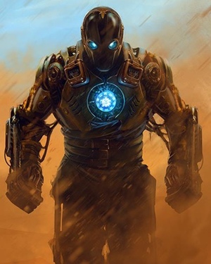 Hardcore Steampunk IRON MAN Character Art