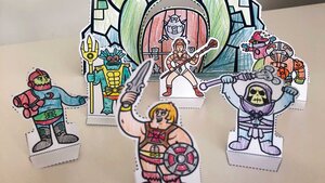 HE-MAN Fan Creates Paper Minis You Can Print and Color Yourself