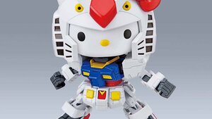 HELLO KITTY and MOBILE SUIT GUNDAM Get Mashed Together in a New Collectible Figure