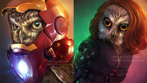 Here Are The Avengers Inexplicably Reimagined as Owls