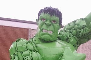 Hulk Sculpture Constructed Entirely out of Car Parts!