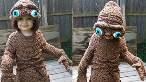 Incredibly Cool E.T. Crochet Costume 