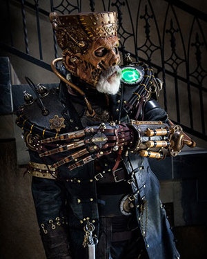 Insane Steampunk Frankenstein's Monster Costume by Rick Baker