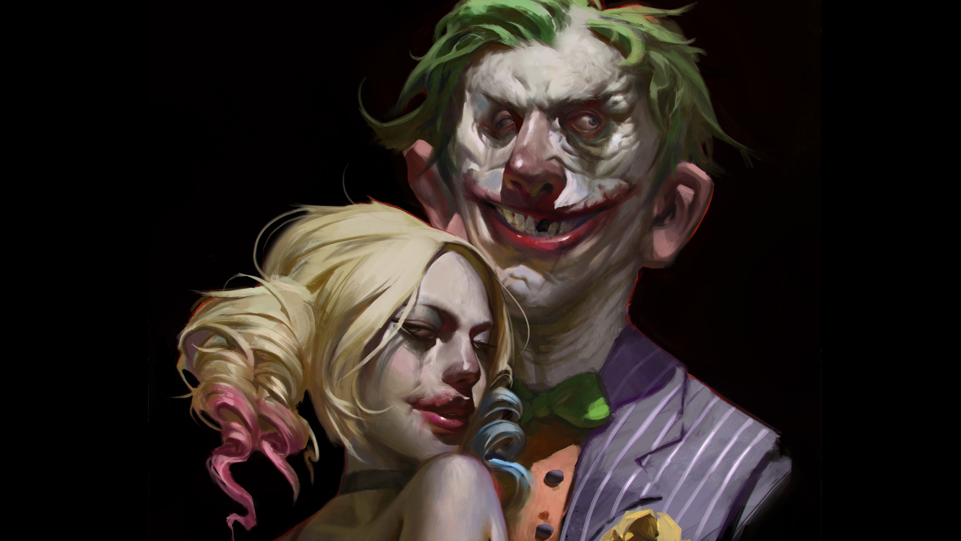 Interesting and Different Take on The Joker and Harley Quinn in Fan Art.