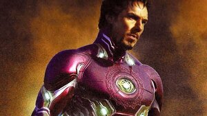 Interesting Images of Dr. Strange Wearing Iron Man Armor From AVENGERS: ENDGAME Art Book