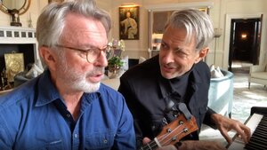 Jeff Goldblum and Sam Neill Share Another Delightful Video Singing While Shooting JURASSIC WORLD: DOMINION