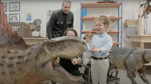 Jeff Goldblum Takes His Family To Visit The Creature Workshop For JURASSIC WORLD DOMINION