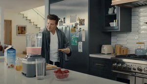 Jeremy Renner Gets Back To His Energetic Routine in Super Bowl Commercial For Silk