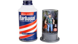 JURASSIC PARK Barbasol Can and Dennis Nedry Action Figure