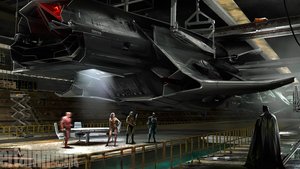 JUSTICE LEAGUE Concept Art Shows Off Batman's Flying Fox Jet 