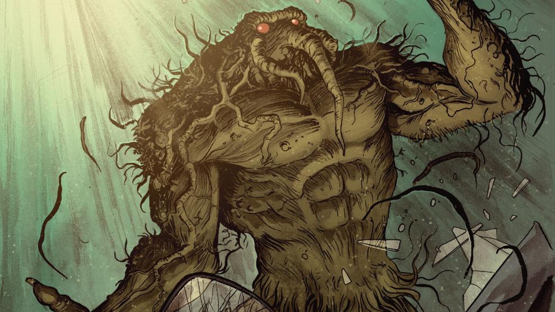 Созданный существо. Леший (Marvel Comics). Man thing Marvel.