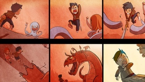 LITTLE HERO is an Adventurous and Charming Comic Strip About a Boy's Imagination