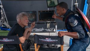 CAPTAIN AMERICA 4 Retitled CAPTAIN AMERICA: BRAVE NEW WORLD; Set Photo of Anthony Mackie and Harrison Ford