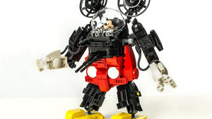 Mickey Mouse Will Crush You With His LEGO Mech Suit