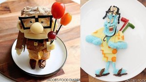 Mother Creates Incredibly Cool Cartoon Character Food Sculptures For Her Son