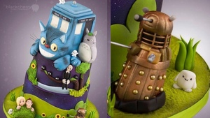 MY NEIGHBOR TOTORO and DOCTOR WHO Mashup Cake Design — My Neighbor Doctoro