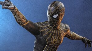 New Hot Toys SPIDER-MAN: NO WAY HOME Action Figure Features Spidey's Black and Gold Suit