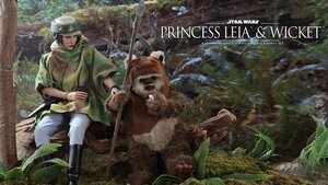 Hot Toys STAR WARS Action Figure Set Features Princess Leia and Wicket From RETURN OF THE JEDI