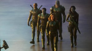 New Photos From CAPTAIN MARVEL Feature The Skrulls, Jude Law as Mar-Vell, Nick Fury, Starforce Command, and More 