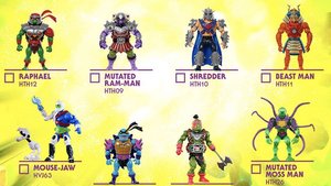 New TURTLES OF GRAYSKULL Action Figures Revealed in Collection Check List