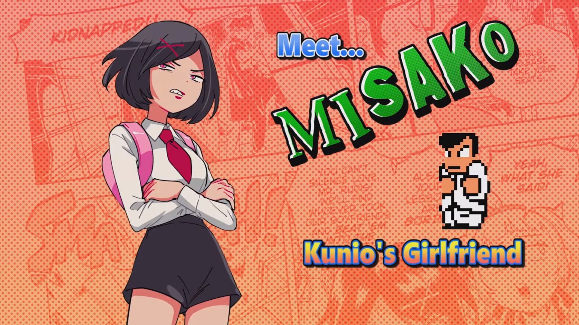 Lewd city girls. Мисако River City. River City girls Misako. River City girls Misako аватарка. River City girls обои.