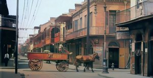 Old 1920s Film Footage of New Orleans Remastered in Color at 60fps
