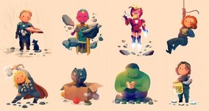 Artist Olly Moss Makes the Most Adorable AVENGERS Prints