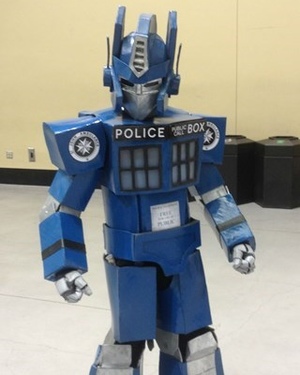 Optimus Prime and TARDIS Cosplay Mashup