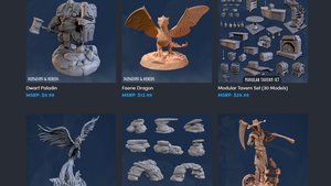 Over $1,000 Worth of 3D Printable Fantasy TTRPG Files Available for $25!