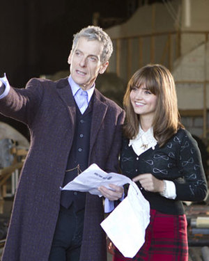 Photo of Peter Capaldi's First Full Day on DOCTOR WHO Set