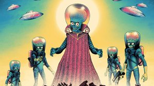 Poster Art For Tim Burton's Classic Sci-Fi Film MARS ATTACKS! From Artist Benedict Woodhead