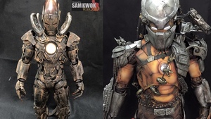 Predator and Xenomorph Iron Man Armor Action Figure Mashups
